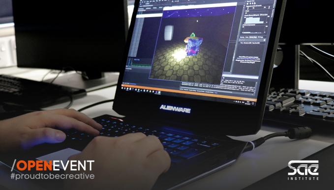 Header image of computer with Open Event text